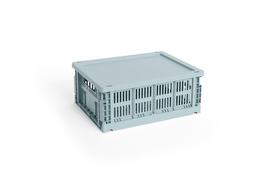 Colour Crate Plastic låg - Dusty blue